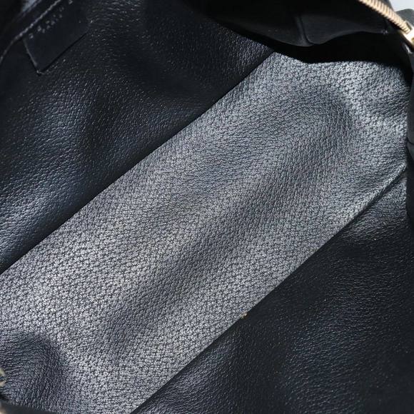 CELINE Macadam Canvas Hand Bag PVC Brown Black Auth bs12763 - Picture 11 of 16